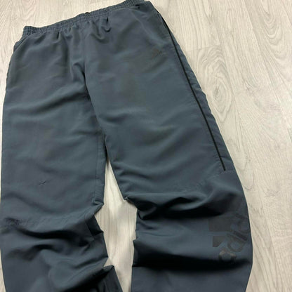 VINTAGE Y2K ADIDAS BAGGY TRACKSUIT BOTTOMS GREY