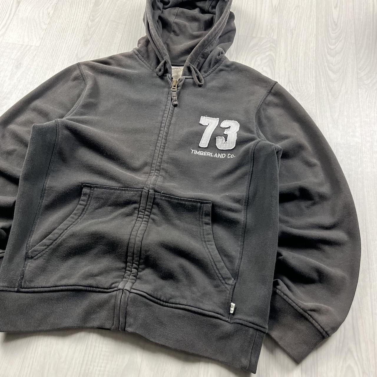 VINTAGE Y2K TIMBERLAND ZIP HOODIE BROWN