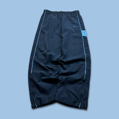 VINTAGE Y2K NIKE BAGGY TRACKSUIT BOTTOMS NAVY / BLUE