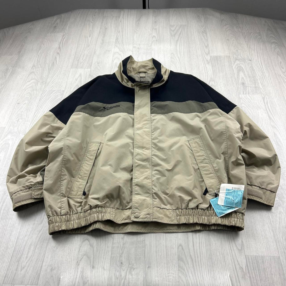VINTAGE Y2K COLUMBIA UTILITY SKI JACKET CREAM / BLACK