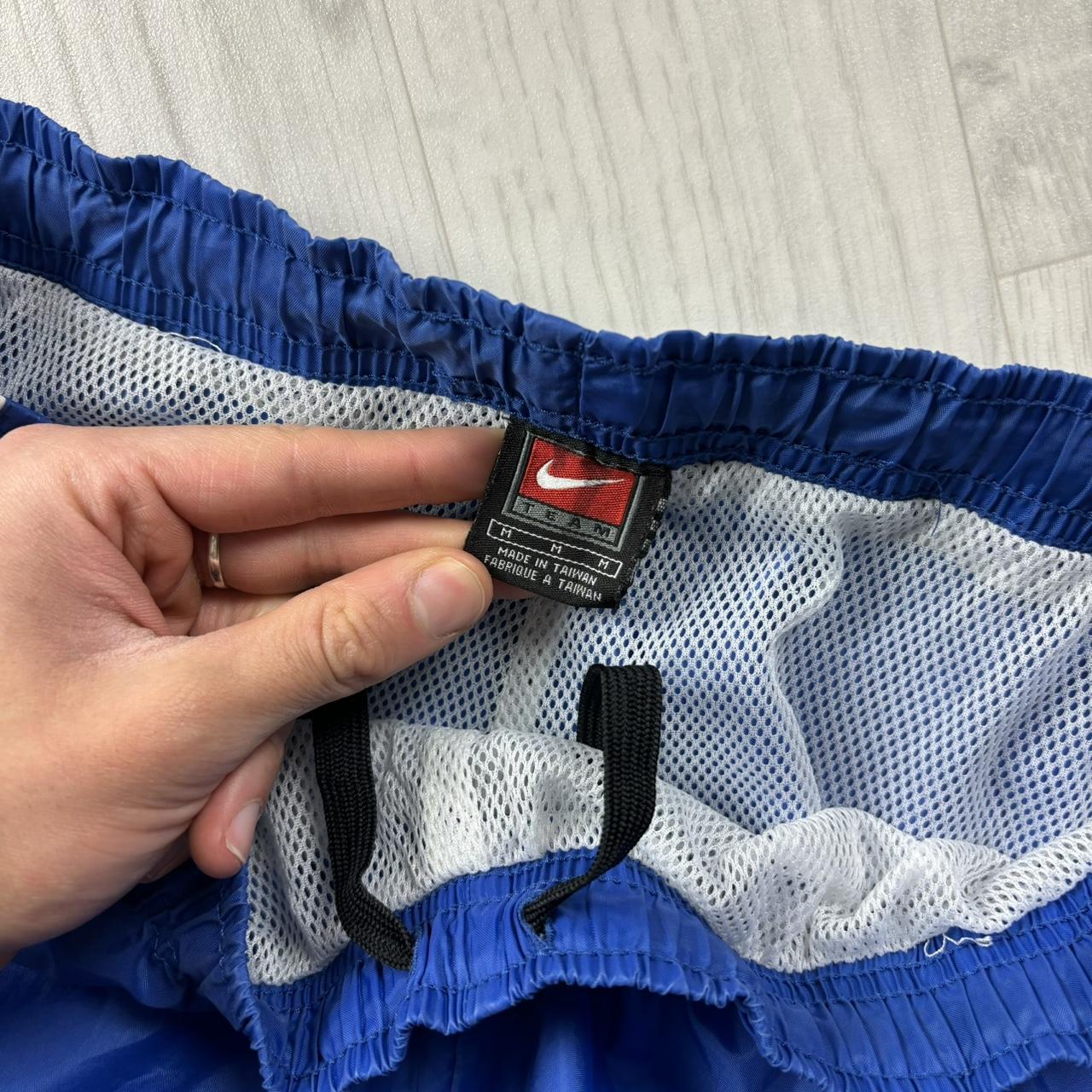 VINTAGE Y2K NIKE TEAM BAGGY TRACKSUIT BOTTOMS BLUE