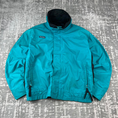 VINTAGE 00s COLUMBIA UTILITY BOMBER JACKET TURQUOISE