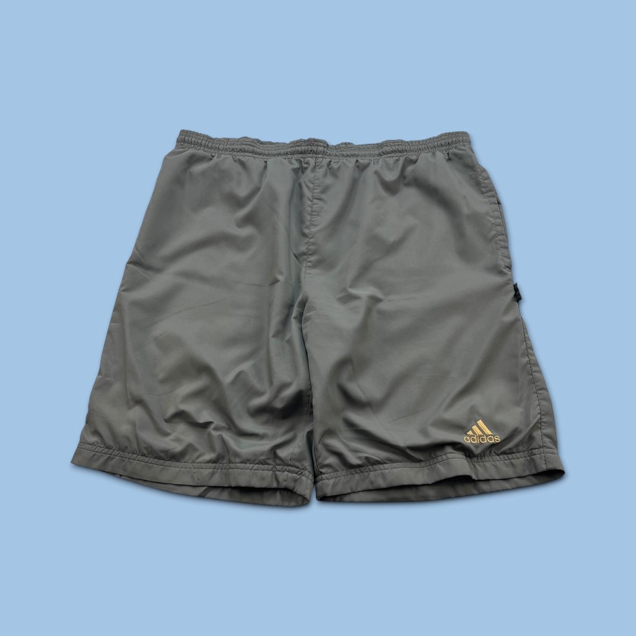 VINTAGE Y2K ADIDAS BAGGY SPORT SHORTS GREY