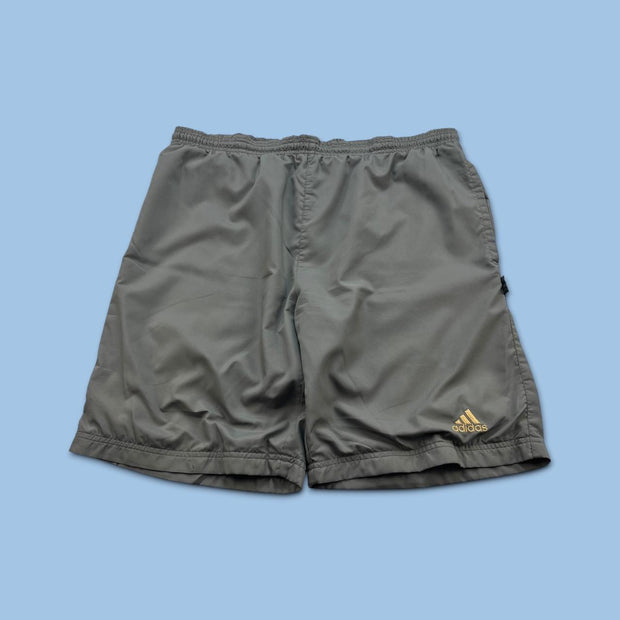 VINTAGE Y2K ADIDAS BAGGY SPORT SHORTS GREY
