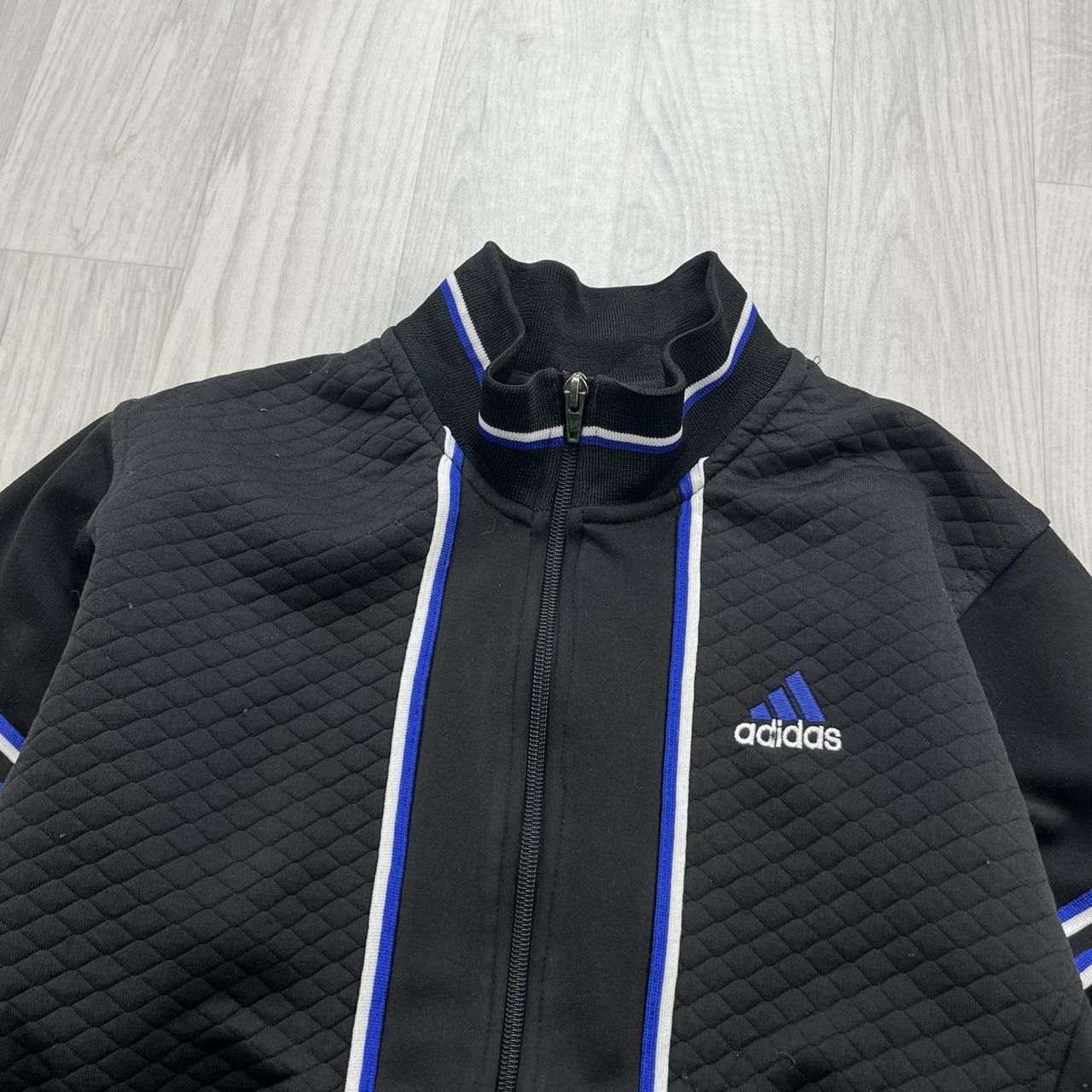 VINTAGE 90s ADIDAS BOMBER TRACK JACKET BLACK