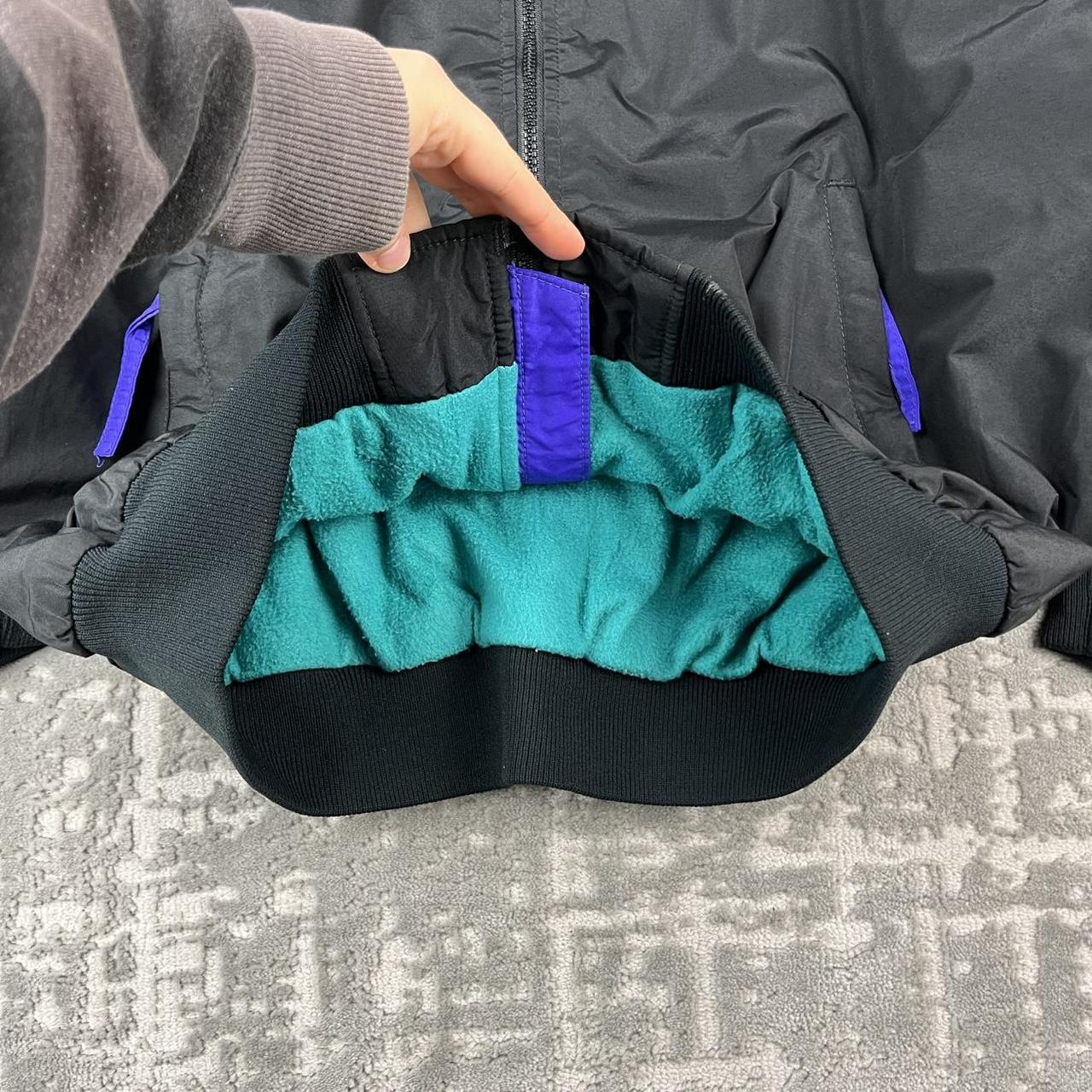 VINTAGE 00s COLUMBIA FLEECE LINED BOMBER JACKET BLACK