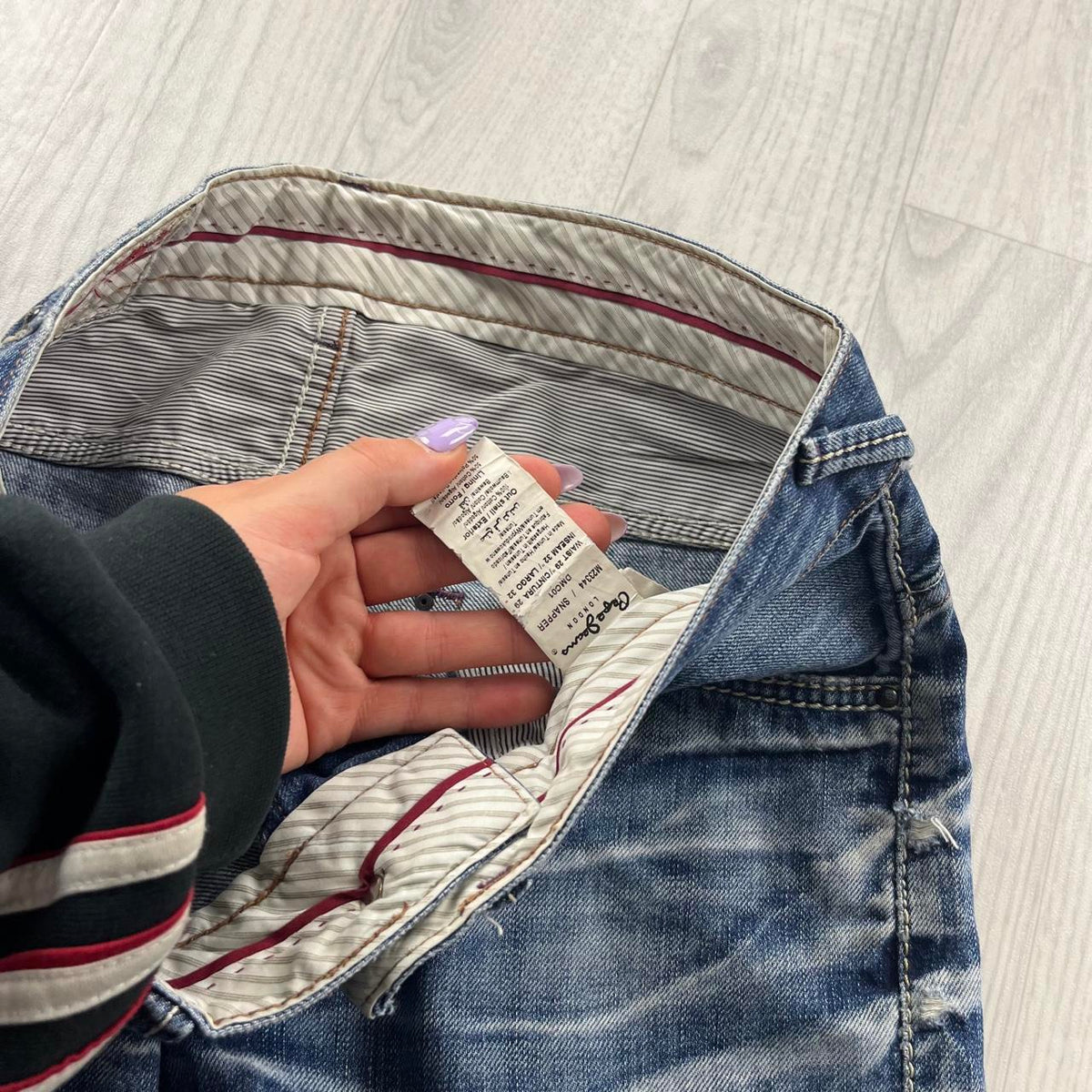 VINTAGE Y2K PEPE JEANS STRAIGHT LEG JEANS BLUE