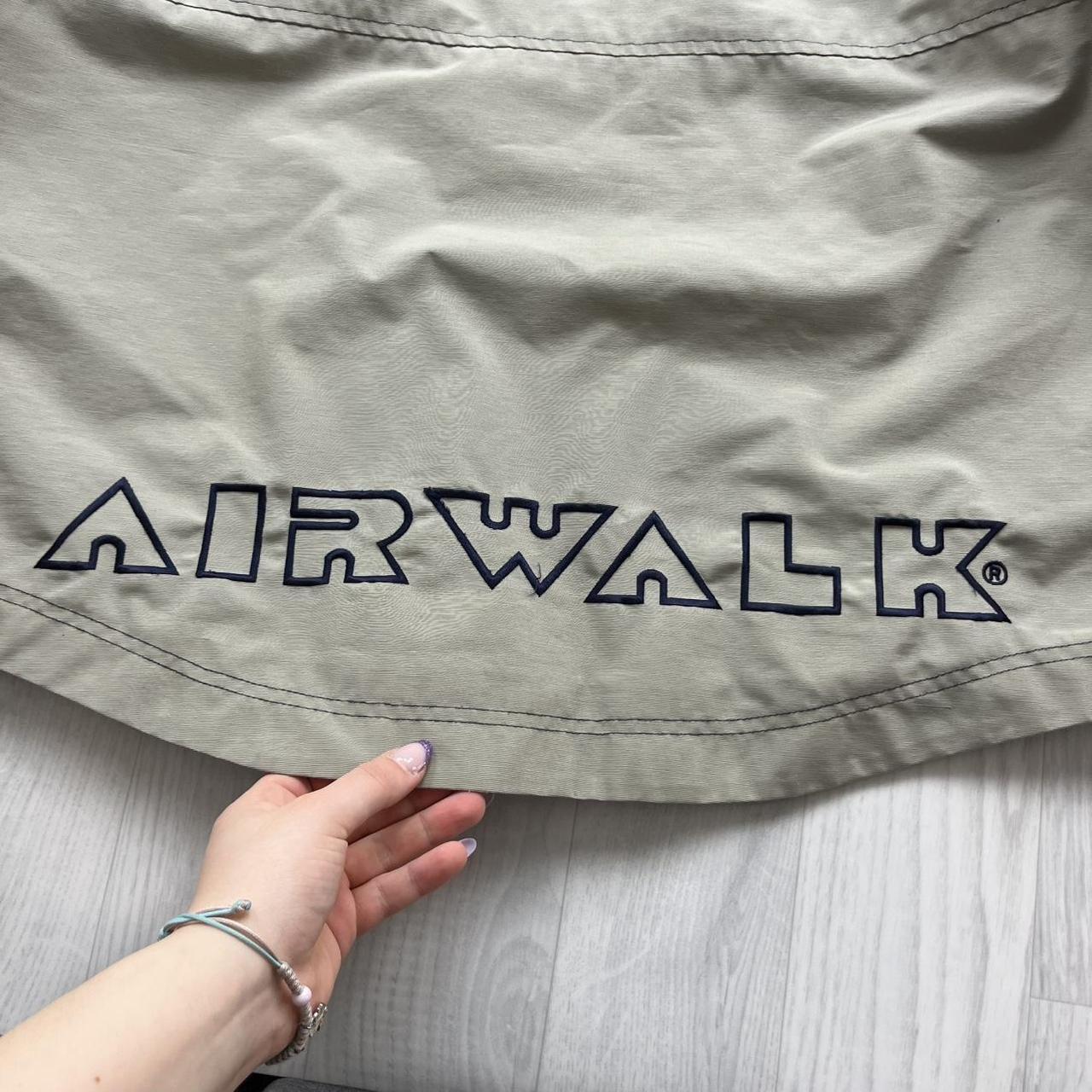 VINTAGE Y2K AIRWALK HOODED QUARTER ZIP WINDBREAKER TRACK JACKET