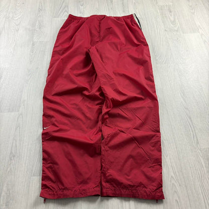 VINTAGE Y2K NIKE BAGGY TRACKSUIT BOTTOMS RED