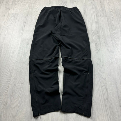 VINTAGE Y2K NIKE STRAIGHT LEG BAGGY TRACKSUIT BOTTOMS BLACK