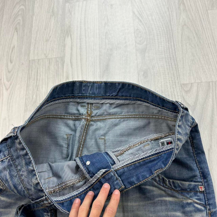 VINTAGE Y2K TIMEZONE STRAIGHT LEG BAGGY JEANS BLUE