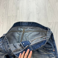 VINTAGE Y2K TIMEZONE STRAIGHT LEG BAGGY JEANS BLUE