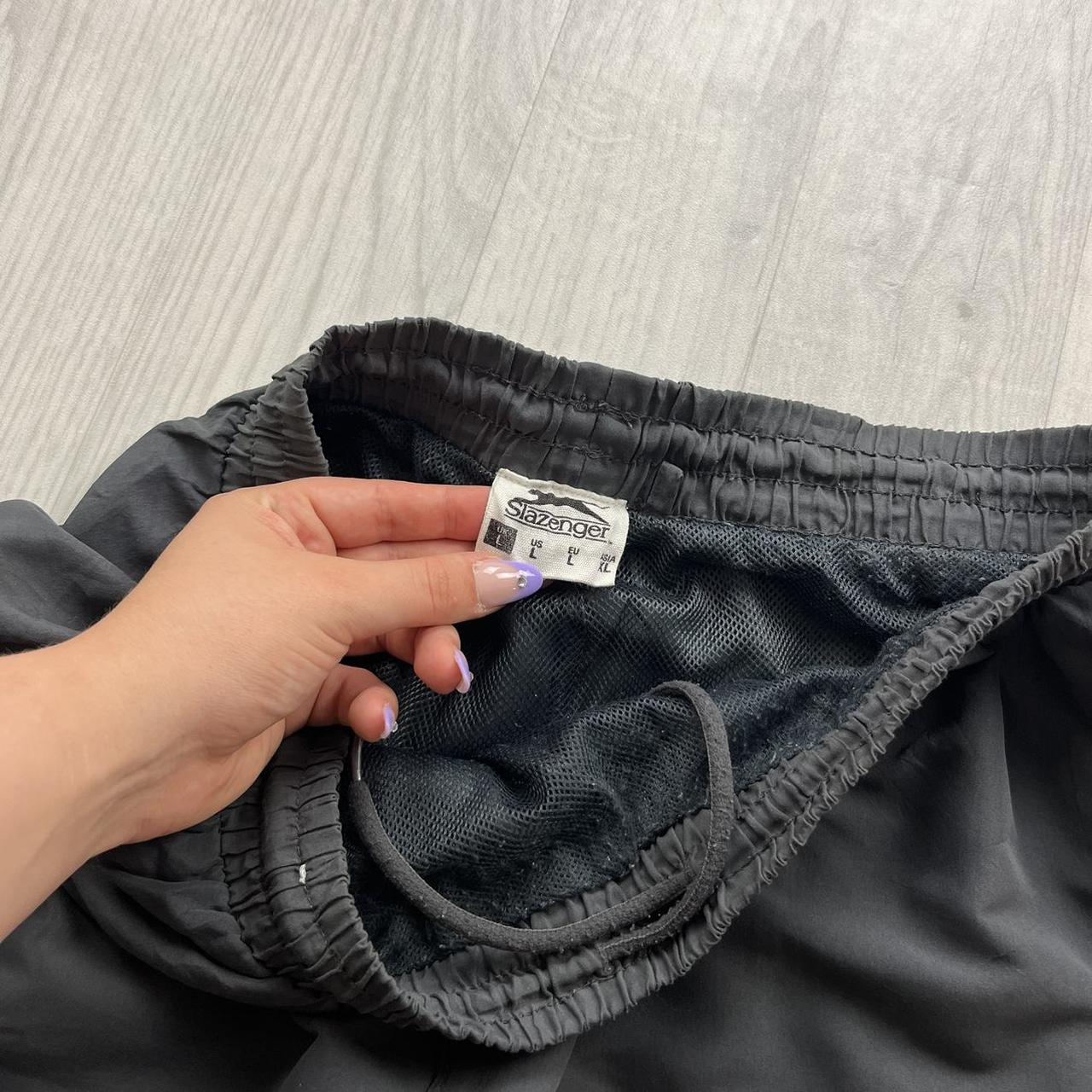 VINTAGE Y2K SLAZENGER BAGGY TRACKSUIT BOTTOMS GREY