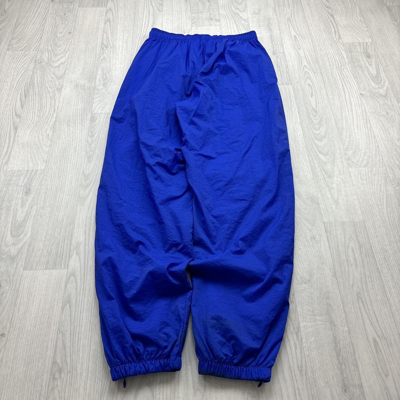 VINTAGE 90s ADIDAS BAGGY TRACKSUIT BOTTOMS BLUE