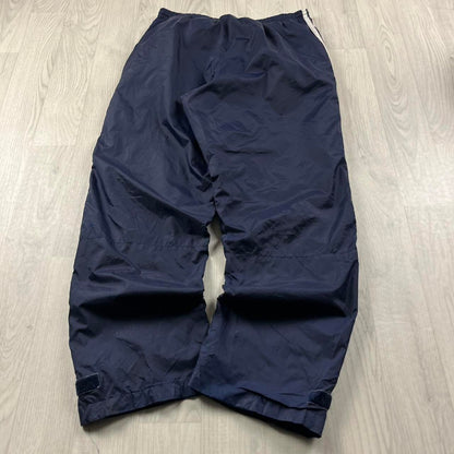 VINTAGE Y2K ADIDAS BAGGY TRACKSUIT BOTTOMS NAVY