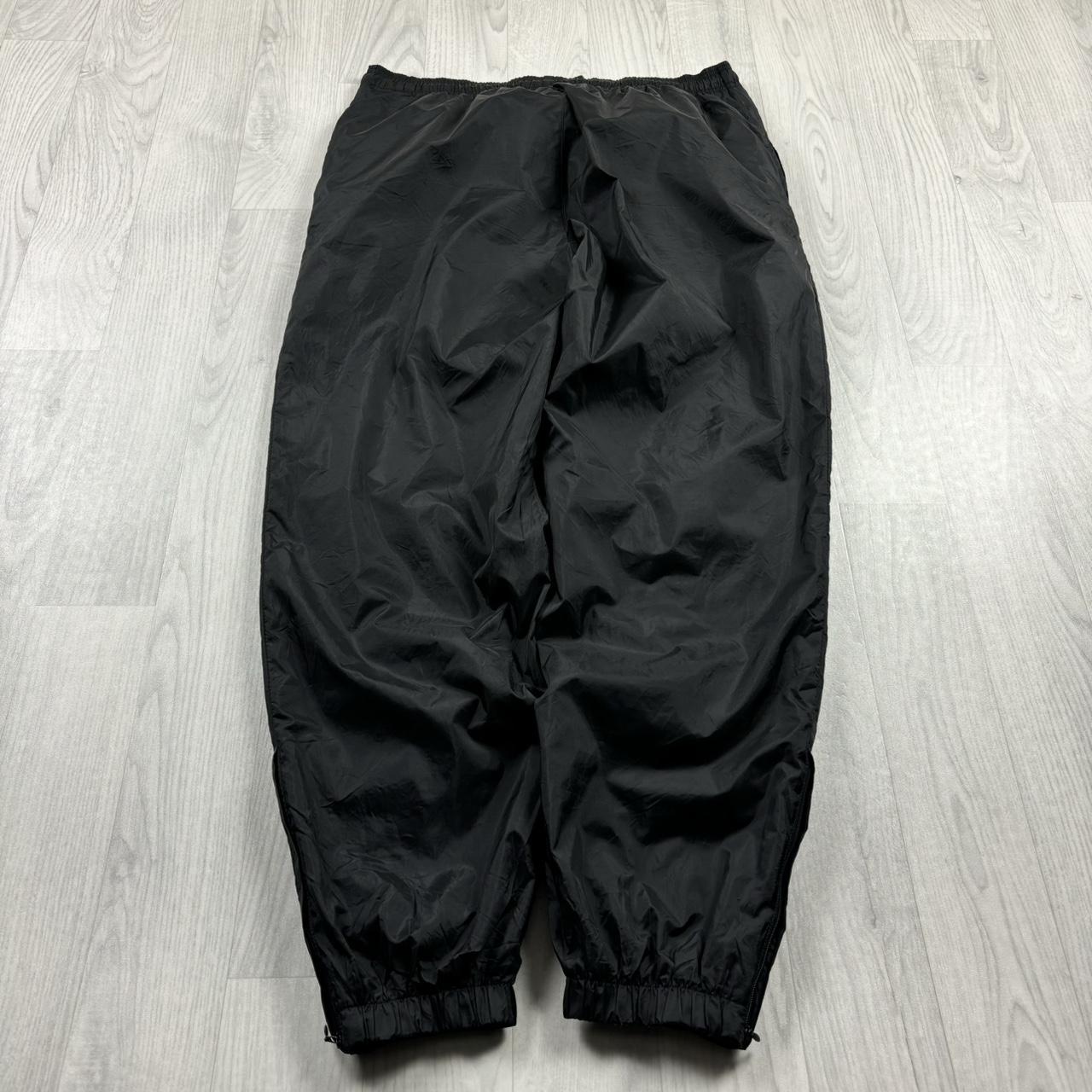 VINTAGE 90s ADIDAS BAGGY TRACKSUIT BOTTOMS BLACK