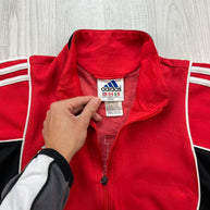 VINTAGE 90s ADIDAS TRACK JACKET RED