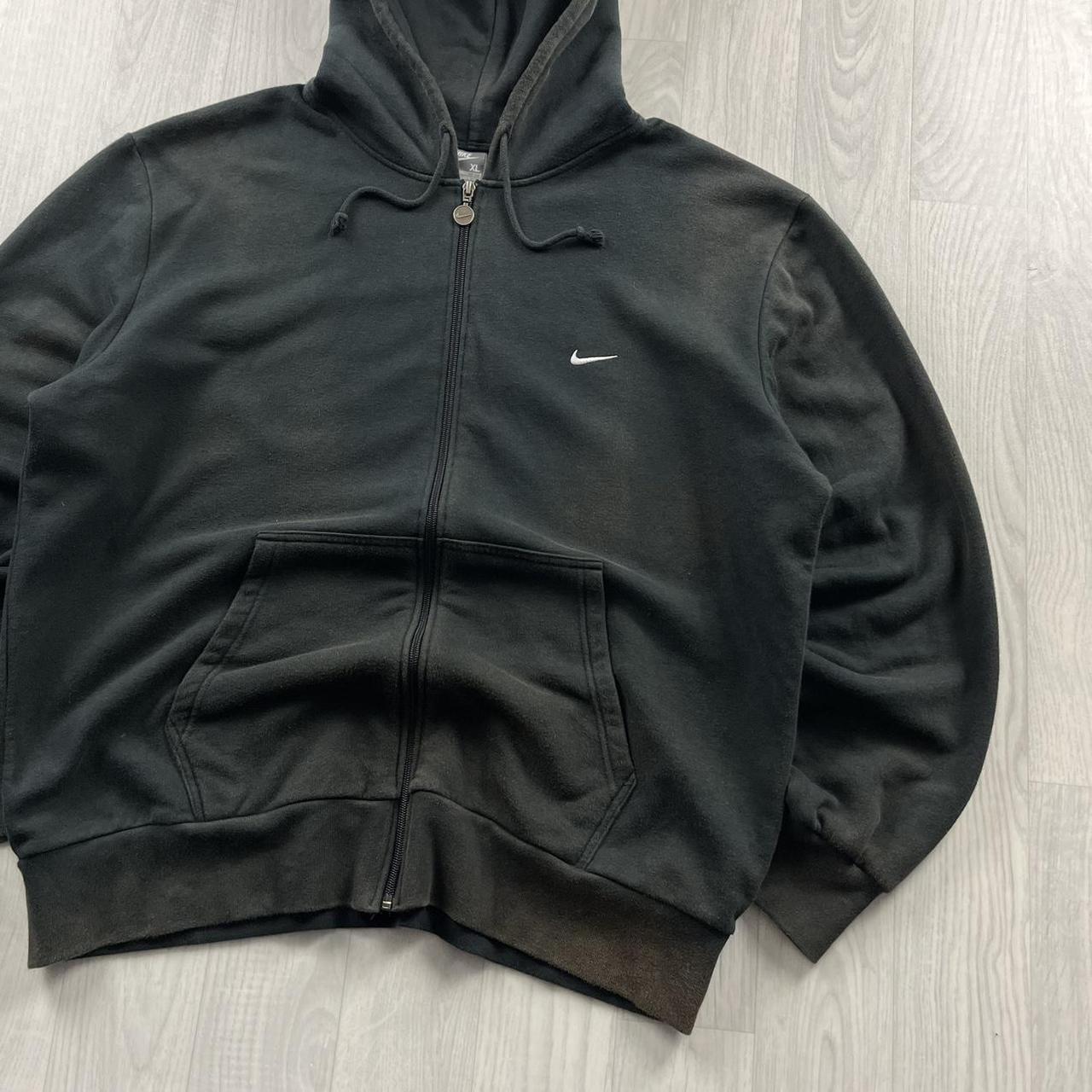 VINTAGE Y2K NIKE ZIP HOODIE BLACK