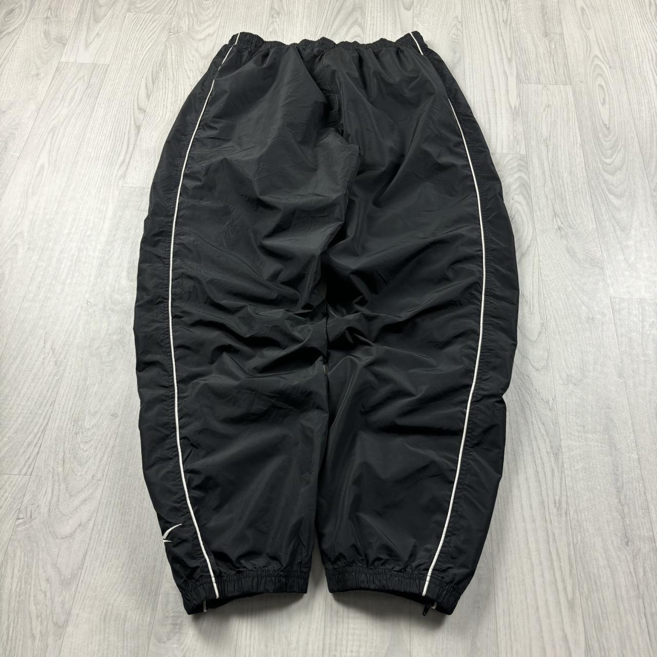 VINTAGE Y2K REEBOK BAGGY TRACKSUIT BOTTOMS BLACK