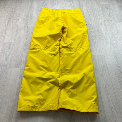 VINTAGE Y2K NIKE ACG BAGGY SKI PANTS SALOPETTES YELLOW