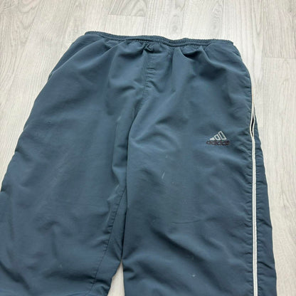 VINTAGE Y2K ADIDAS BAGGY TRACKSUIT BOTTOMS BLUE TEAL