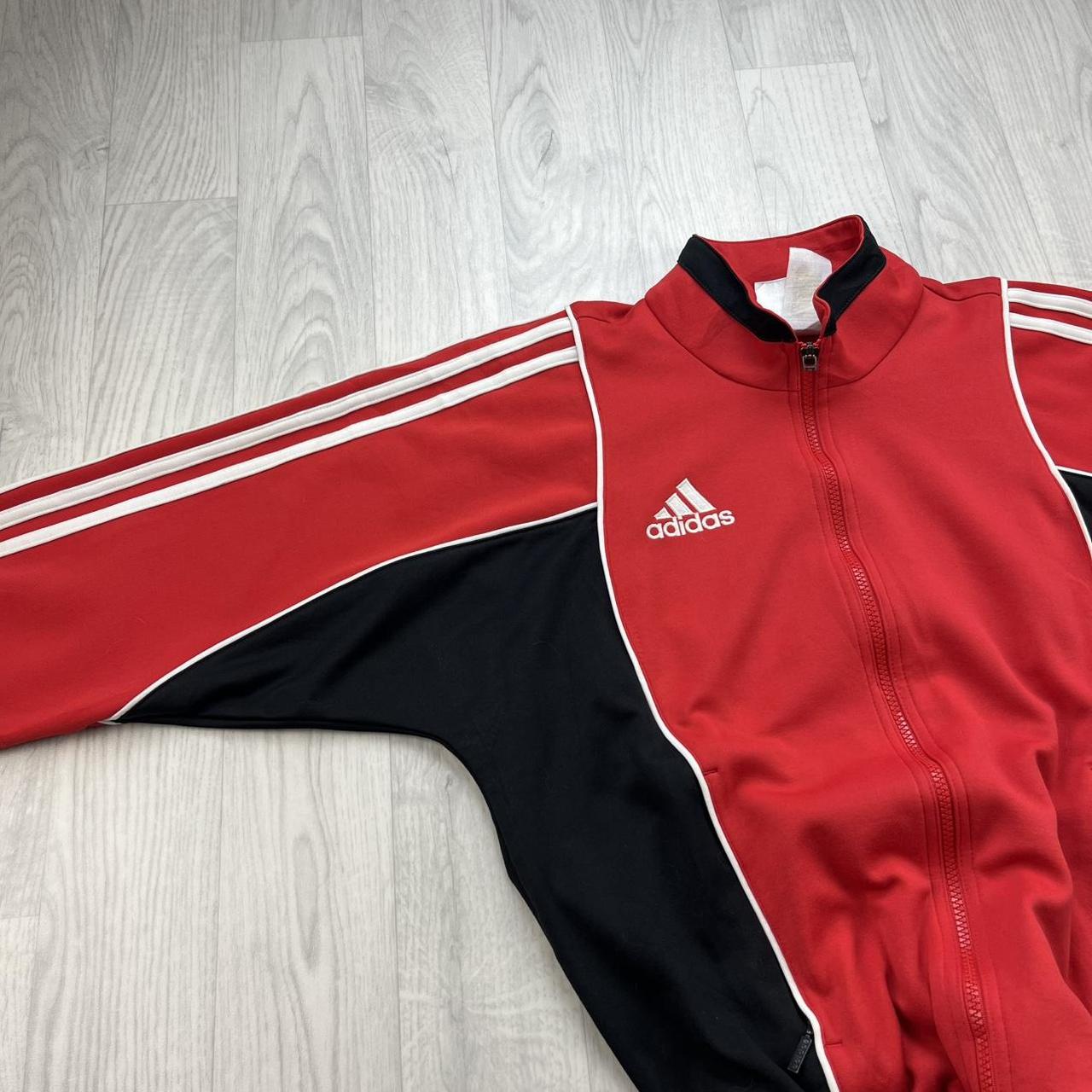 VINTAGE 90s ADIDAS TRACK JACKET RED