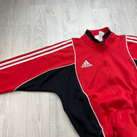 VINTAGE 90s ADIDAS TRACK JACKET RED