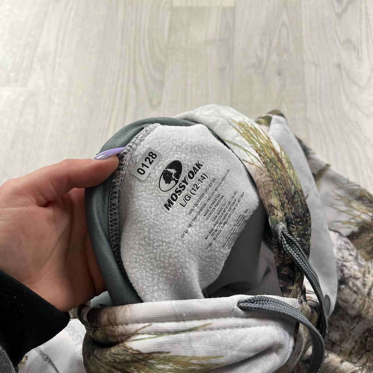 VINTAGE MOSSY OAK REALTREE HOODIE CAMO WHITE