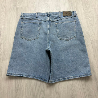 VINTAGE 00s WRANGLER BAGGY LOOSE JORTS LIGHT BLUE