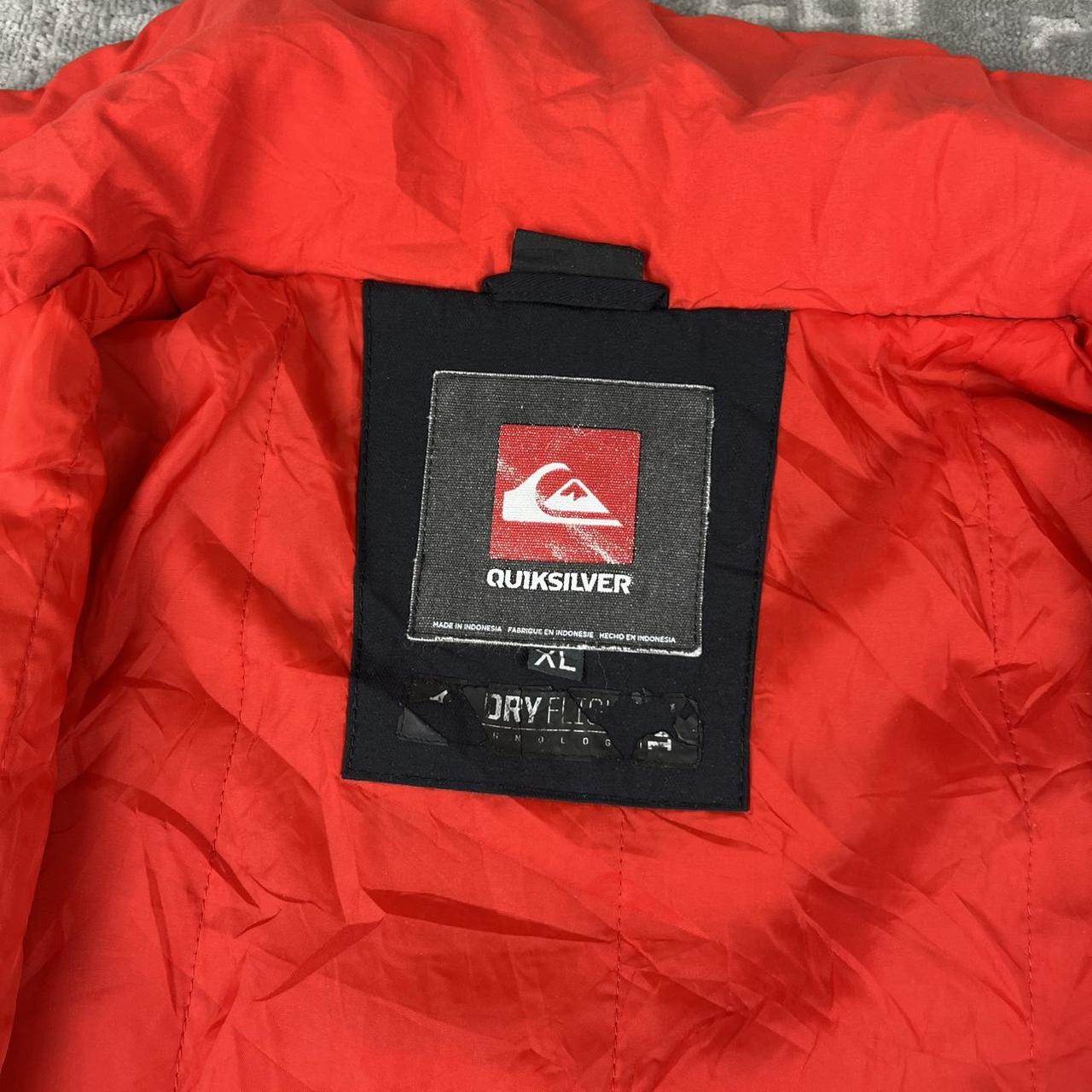 VINTAGE Y2K QUIKSILVER TECHNICAL SKI JACKET BLACK