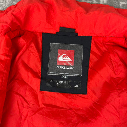 VINTAGE Y2K QUIKSILVER TECHNICAL SKI JACKET BLACK