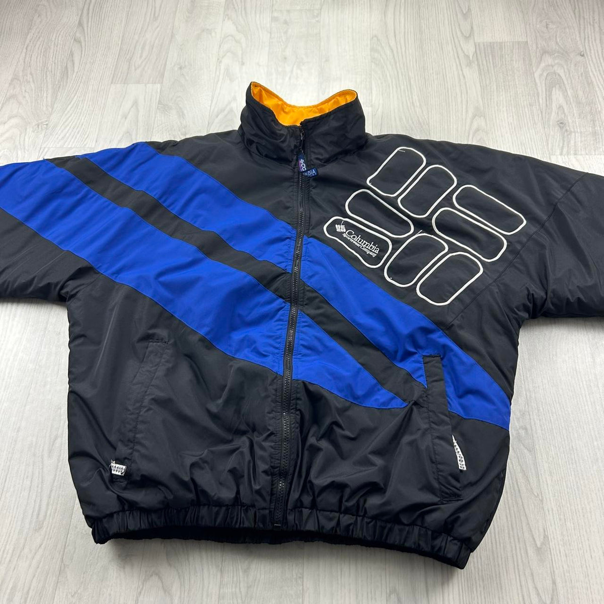 VINTAGE Y2K COLUMBIA PADDED UTILITY PUFFER JACKET BLACK