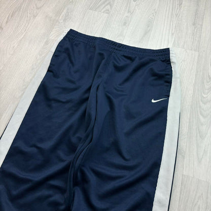 VINTAGE Y2K NIKE WIDE LEG TRACKSUIT BOTTOMS NAVY