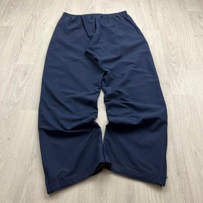 VINTAGE Y2K REEBOK SIDE STRIPE BAGGY TRACKSUIT BOTTOMS NAVY