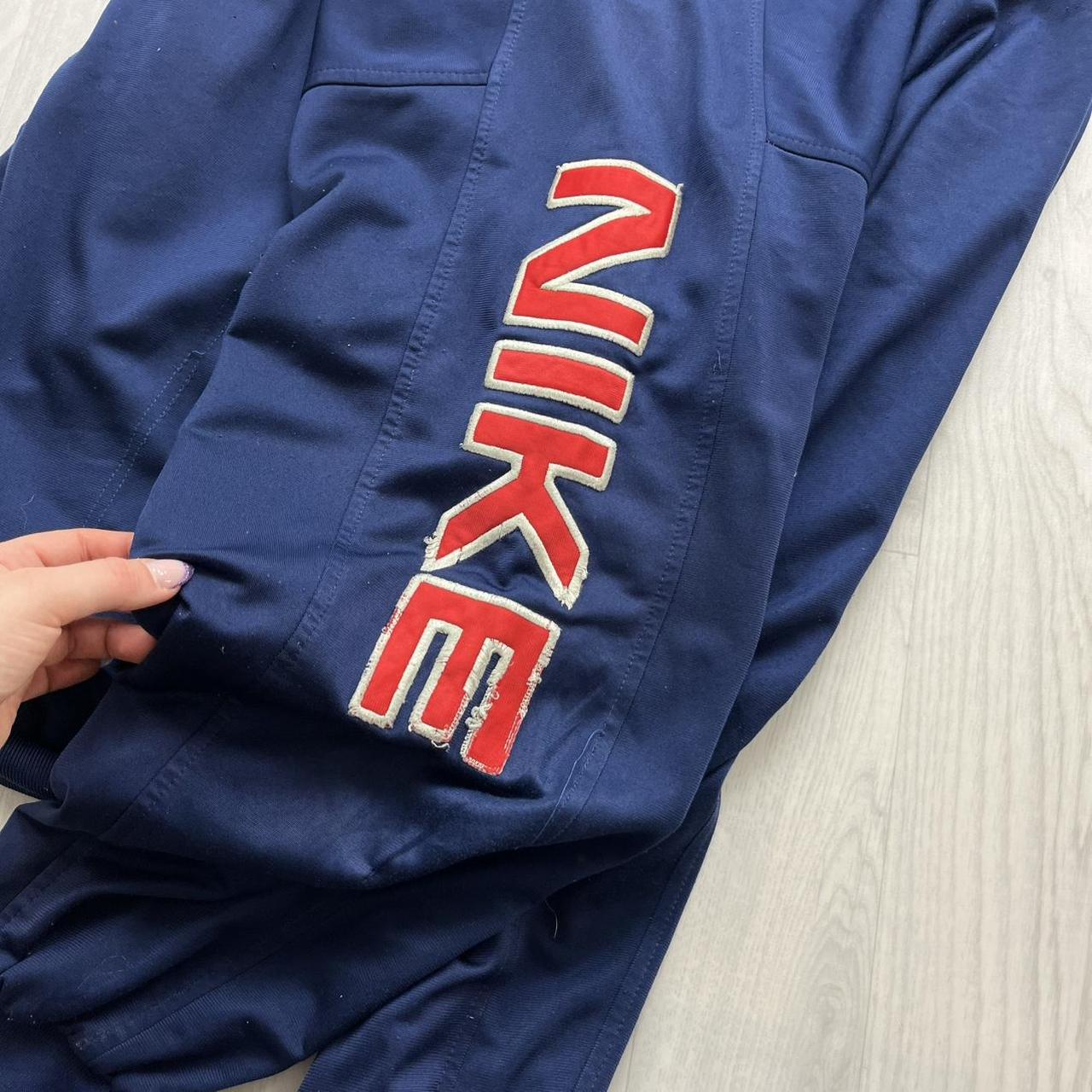 VINTAGE 90s NIKE WINDBREAKER TRACK JACKET NAVY