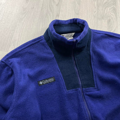 VINTAGE Y2K COLUMBIA ZIP UP TECHNICAL SKI FLEECE PURPLE