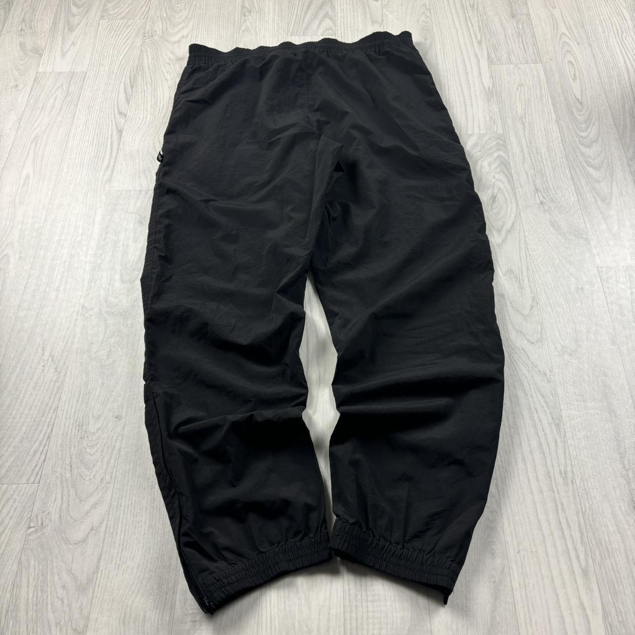 VINTAGE 90s ADIDAS BAGGY TRACKSUIT BOTTOMS BLACK