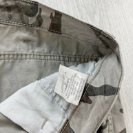 VINTAGE Y2K WRANGLER BAGGY CAMO CARGO SHORTS KHAKI CREAM