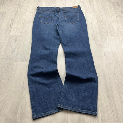 VINTAGE LEVIS 515 BOOTCUT JEANS NAVY BLUE