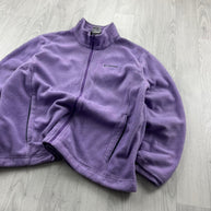 VINTAGE Y2K COLUMBIA TECHNICAL FLEECE JACKET PURPLE LILAC