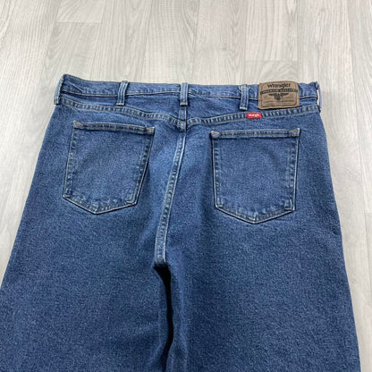 VINTAGE WRANGLER BAGGY LOOSE JORTS NAVY BLUE (38w)