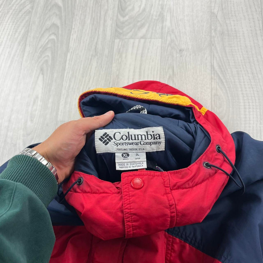 VINTAGE Y2K COLUMBIA TECHNICAL PADDED SKI JACKET RED