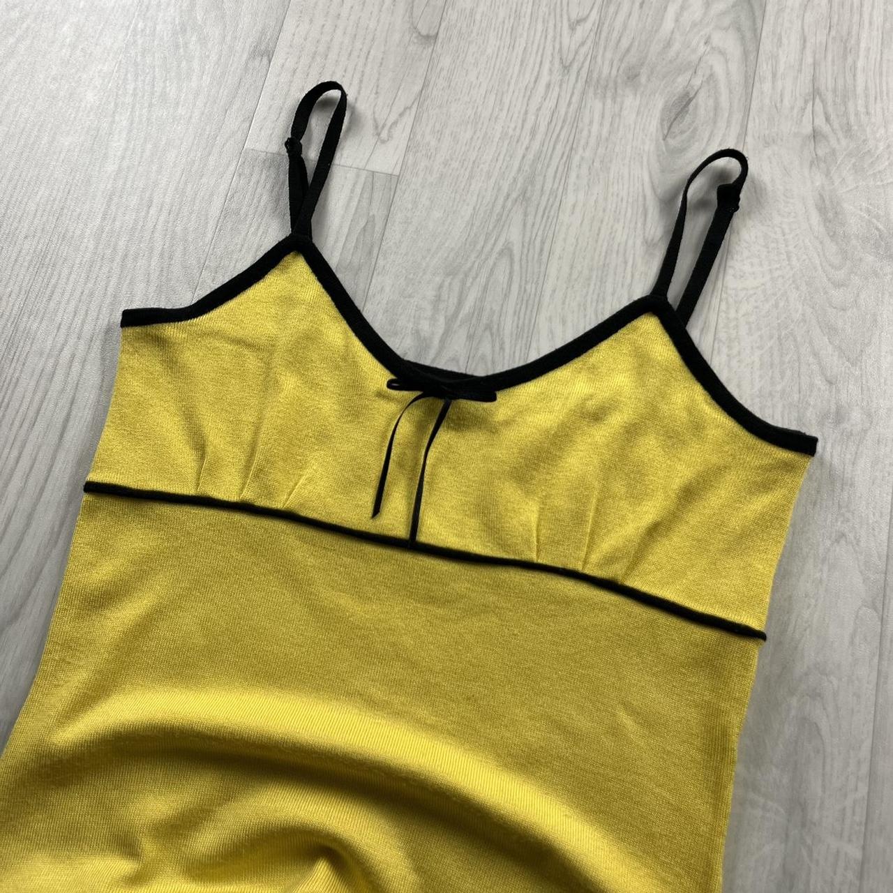 VINTAGE Y2K CAMI TOP YELLOW