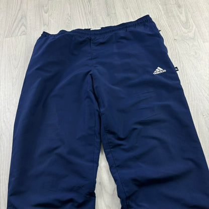 VINTAGE Y2K ADIDAS BAGGY TRACKSUIT BOTTOMS NAVY BLUE