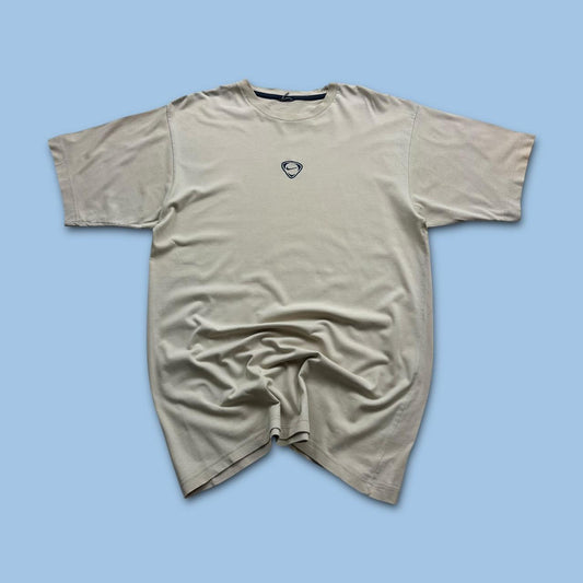 VINTAGE Y2K NIKE TEMPLATE LOGO T SHIRT CREAM