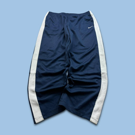 VINTAGE Y2K NIKE WIDE LEG TRACKSUIT BOTTOMS NAVY