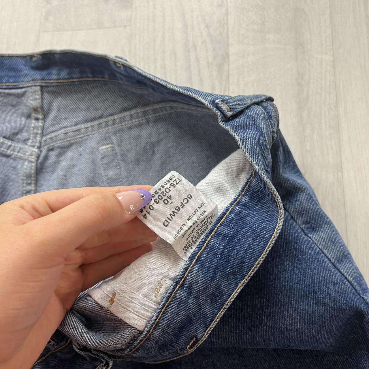 VINTAGE Y2K WRANGLER BAGGY JORTS BLUE
