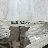 VINTAGE Y2K OLD NAVY BAGGY CAMO CARGO SHORTS GREEN