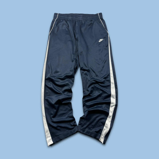 VINTAGE Y2K NIKE LOW RISE TRACKSUIT BOTTOMS NAVY