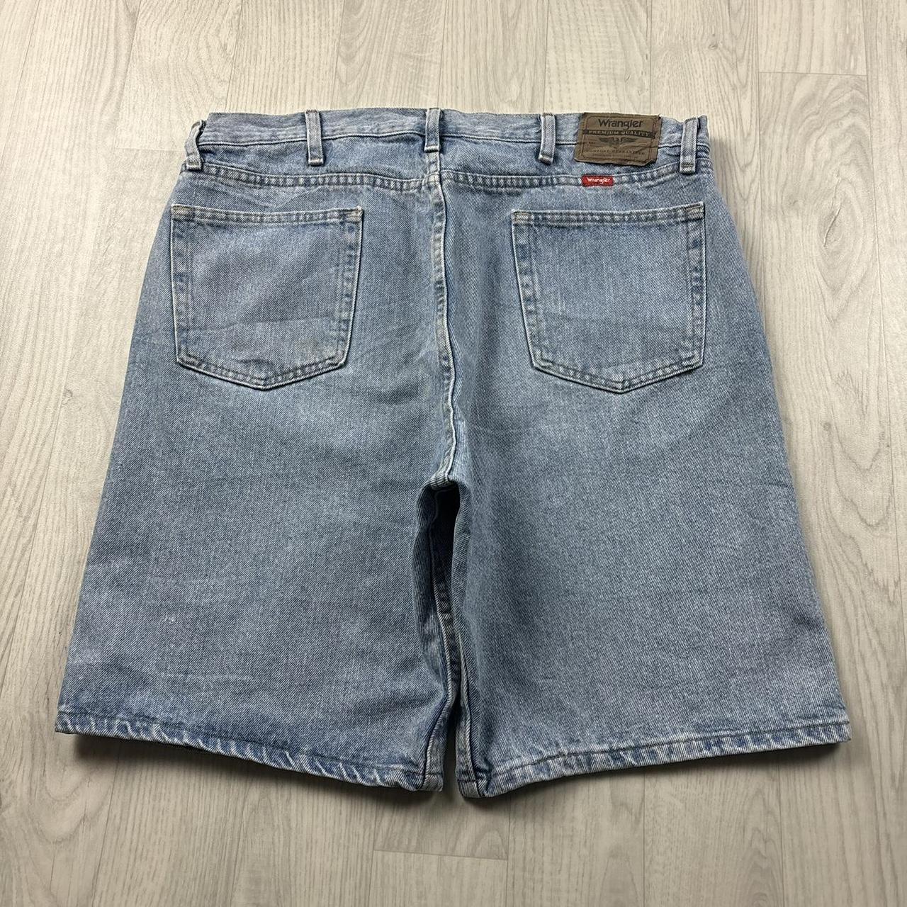 VINTAGE 00s WRANGLER BAGGY LOOSE JORTS BLUE